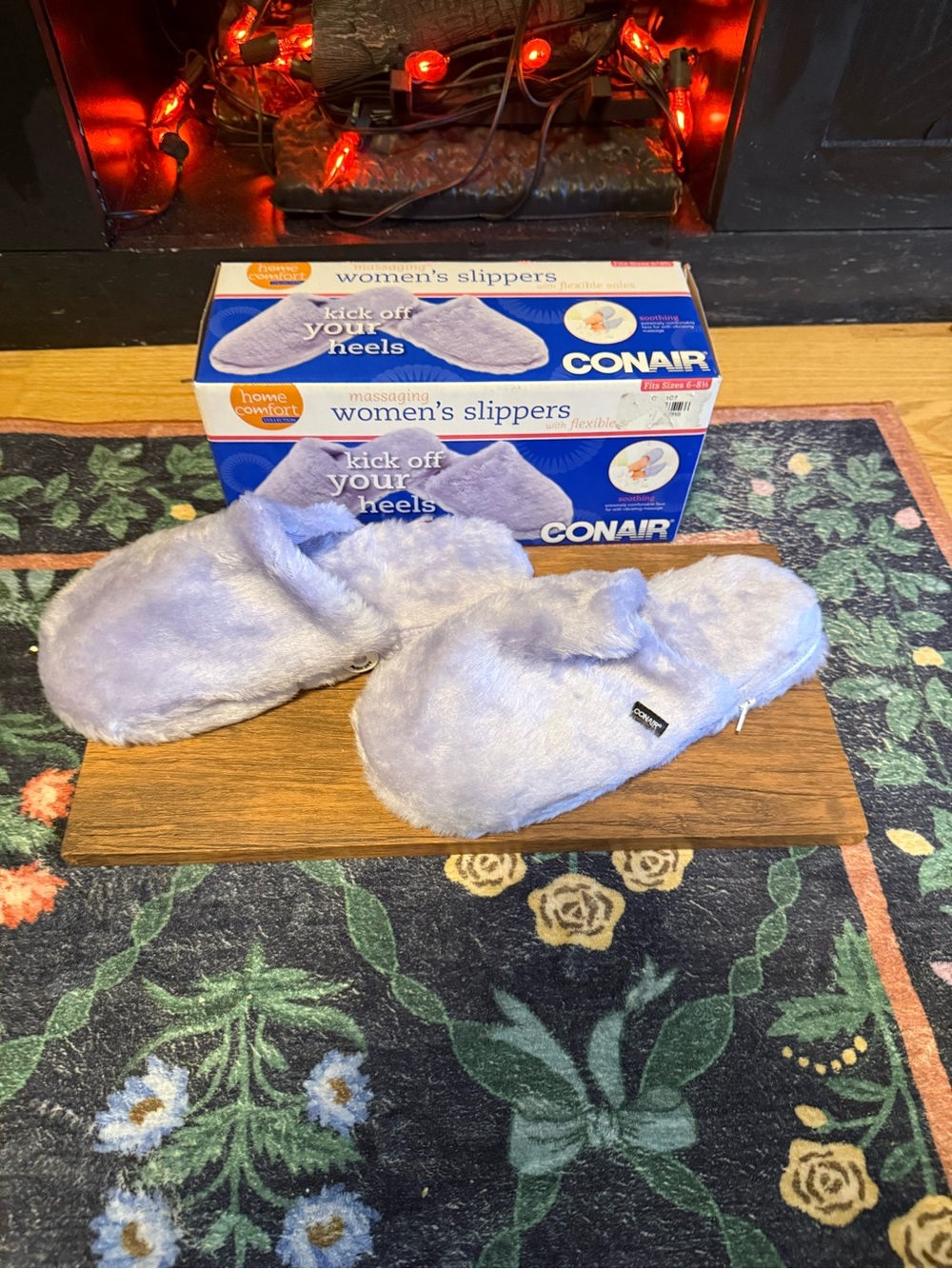Conair Foot Vibes Massaging Slippers